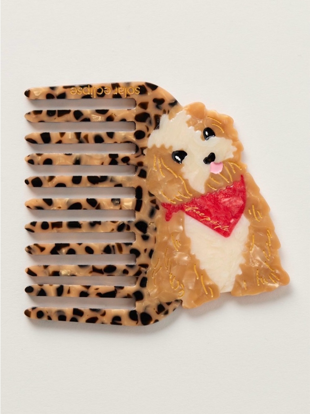 New Free People Exclusive Solar Eclipse Hand Painted Pocket Hair Comb🐶